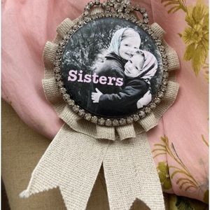 Sisters Pin-Award Sister Pin-Gift for Sister-Bling Pin for Sister-Rhinestone Pin